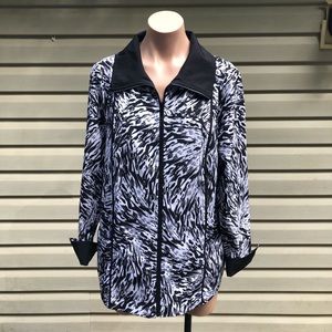CJ Banks Zip Up Jacket Size X (14W)